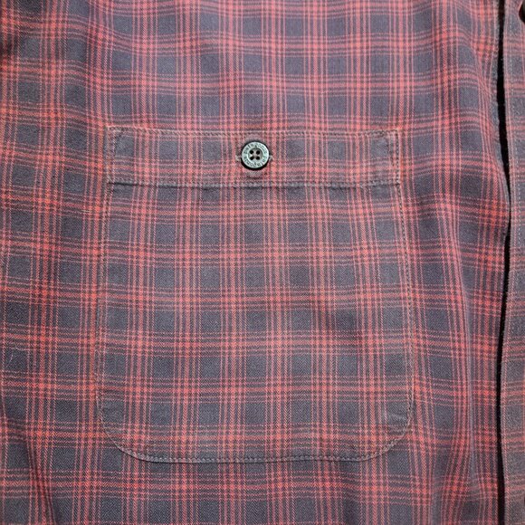 Vintage Patagonia Men's Red Plaid Organic Cotton Button-Up Long-Sleeve Shirt XL - Picture 15 of 16